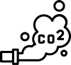 Icon CO2 Schonung durch Home Office